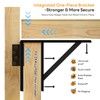 DIYHD Heavy Duty Anti-Sag Gate Kit with Left-Opening Latch for