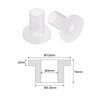 QUARKZMAN Pack of 12 Flanged Plain Bearings Plastic Bushings 4