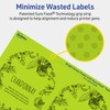 Avery Printable Arched Labels with Sure Feed Technology, 4-3/4" x