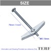 TERF® M5 X 75mm Wing Spring Toggle Bolt With Machine