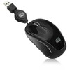 Adesso Ergonomic iMouse S8 - Retractable Optical USB Mouse (Black)