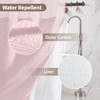 eachope no Hook Shower Curtain and Liner Set，Boho Style with
