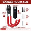 3-H Garden Hose Holder Wall Mount 4 Pack,Solid Steel Hose