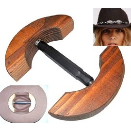 Hat Stretcher - Stronger and Heavier Than Most - One Size Fits All - USA Made Brown