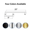 MCOCOD 8" Pull Handle and 20" Towel Bar Set, Glass
