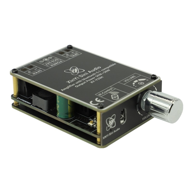 50W+50W BT 5.1 Wireless Audio Power Amplifier Portable Sound Amplifier