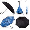 totes InBrella Reverse Close Umbrella, Invisible Water Repellent Coating, Auto