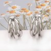 Yoursfs Gold 3 Row Earrings, Women's, Painless, Large, Ins, Popular,