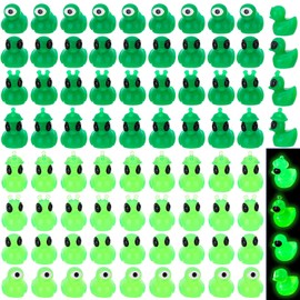 GGSTDDUP 64 Pcs Mini Resin Alien Ducks Figures, Tiny Alien Ducks Figurines