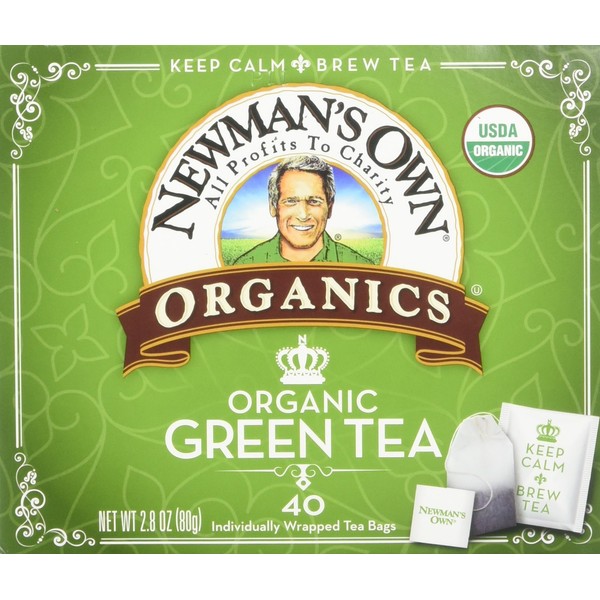 NEWMANS OWN ORGANICS Organic Royal Green Tea, 40 CT