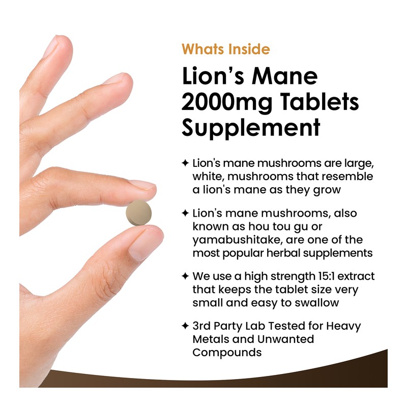 New Leaf Products Lions Mane Tablets