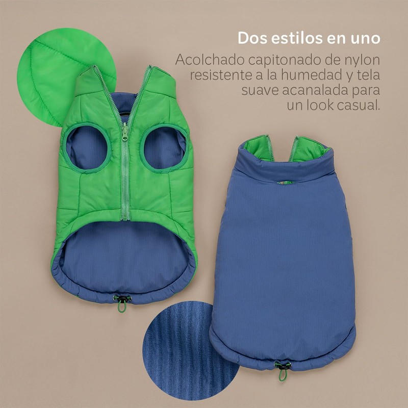 ESQUIMAL Chaleco Reversible para Perro Chaqueta Dos Vistas Ropa de