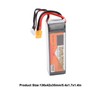 14.8V 5000mAh 40C 4S XT60 Plug LiPo Battery for FPV