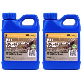 Miracle Sealants 511 PT SG Impregnator Sealer for Stone, Tile, Slate, Ceramic, Quartz 16 oz Pint (Тwо Расk)