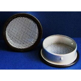 2" Round Open Screen Vent - Black - Pkg of 6