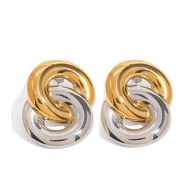 Large Chunky Gold Earrings for Women Trendy Gold Silver Statement Geometric Stud Earrings Lightweight and Hypoallergenic Jewelry Gifts for Women