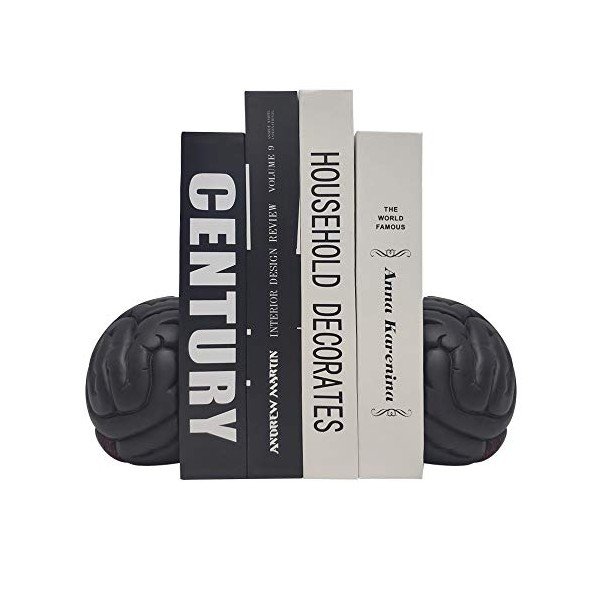 Brain Bookends, Universal Economy Decorative Bookends, Heavy Book Ends Supports