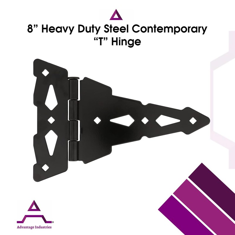 Advantage Industries 8” Self-Closing “T” Hinge | Industrial Stainless-Steel Gate