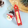 ZukqrymluvIQ 5Pcs 3D Christmas Keychains Santa Claus, Snowman, Christmas Tree