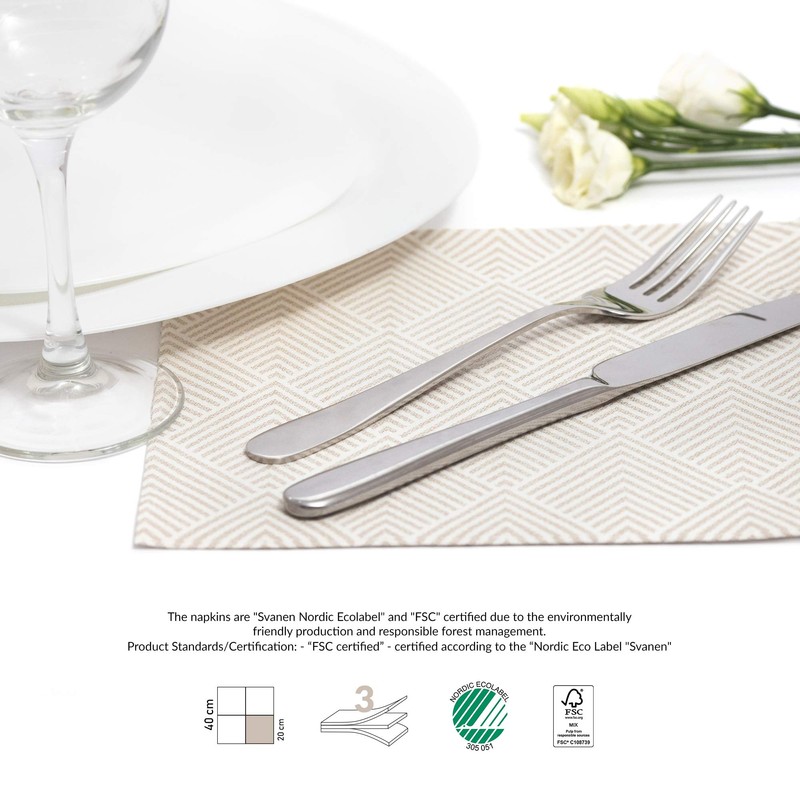 '50 Serviettes "ROYAL Collection 1/4-fold 40 cm x 40 cm