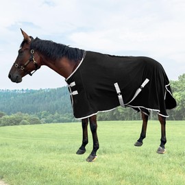 82'' Black Fleece Horse Care Blanket, Horse Turnout Sheet