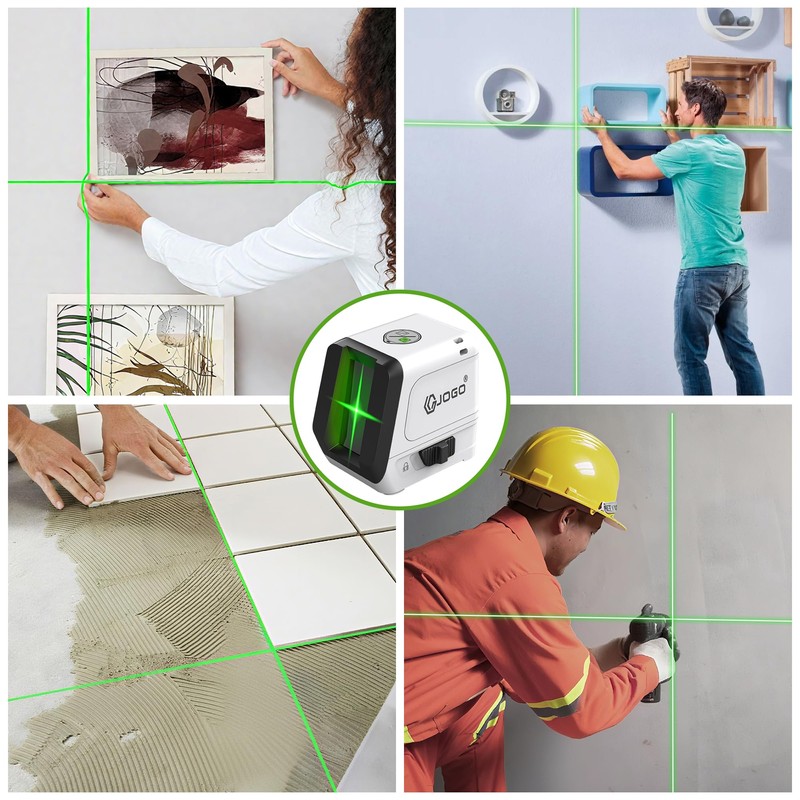 G JOGO Laser Level, Self Leveling Green Cross Line Lasers,