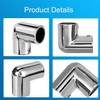 ODYSUNRAL Heavy Duty Boat Handrail Fitting, 2-Way 90 Degree Elbow