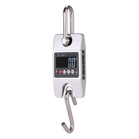 Klau Digital Hanging Scale High Precision Sensor 300 Kilogram / 600 Pound Industrial Crane Scale Silver for Farm Factory Hunting Outdoor