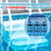 Heavy Duty Pool Ladder Weights - 50lbs Sand Fillable Universal