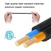 Yeatel Cable De Extensión De Alimentación De 2 Clavijas De