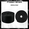 Sacubee 2 Inch Heat Shrink Tape Electrical Roll Black Shrink