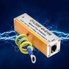 Protector contra Sobretensiones Ethernet RJ45 RJ11, Adaptador de Fuente de