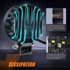 Nilight 2PCS 3Inch Led Pods Round 1500LM Built-in EMC Work