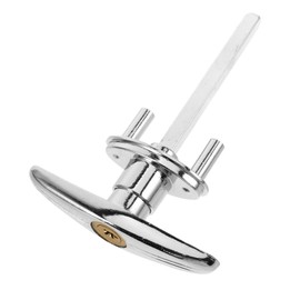 COHEALI 1Set Handle Lock Kit for Garage Doors High Security Garage Door Locking Accessory Emergency Release Lock with Cross Shaped Lock Core Keys Durable Design for Easy