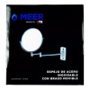 Cnx Espejo De Acero Inoxidable 8 Pulgadas Con Brazo Movible