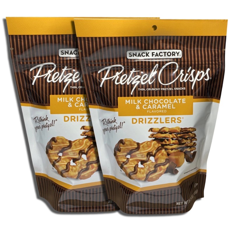 Tribeca Curations Snack Factory Milk Chocolate Pretzel Crisps Drizzlers 5.5