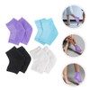 NOLITOY Moisturizing Gel Heel Socks, 4 Pairs Spa Socks Open