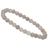 ELEDORO Stretch Bracelet Made of Real Gemstone Beads (6 mm)