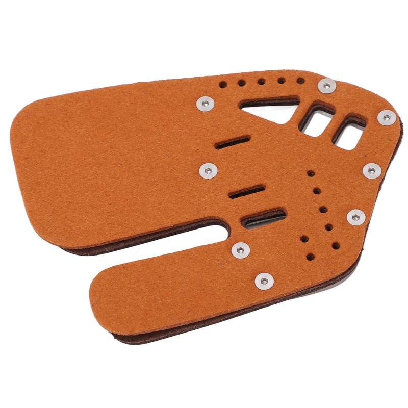 Leather Archery Finger Tab Protect Guard Recurve Bow Protector Shooting