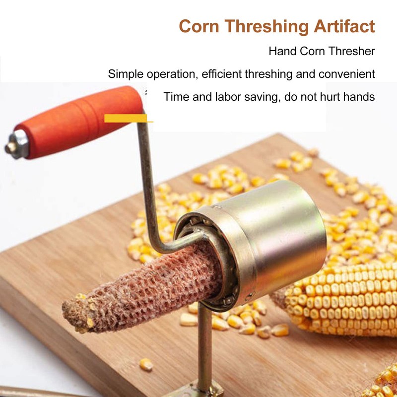 Hand Crank Corn Thresher for Farms and Families. Fast Corn