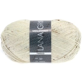 LANA GROSSA Meilenweit 100 | Classic Socks, Plain and Printed, Machine Washable | Hand Knitting Yarn Made of 80% Virgin Wool and 20% Polyamide | 100 g Wool for Knitting and Crocheting | 420 m Yarn