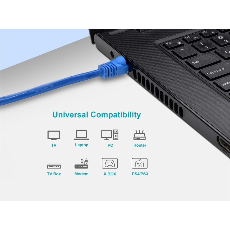 Monoprice 3FT 24AWG Cat5e 350MHz UTP Ethernet Bare Copper Network