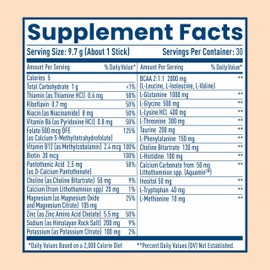 NativePath Native Hydrate Stick Packs, Sugar Free Electrolytes Powder with BCAAs, Tangerine Hydration, Keto & Paleo Friendly, 30 Servings