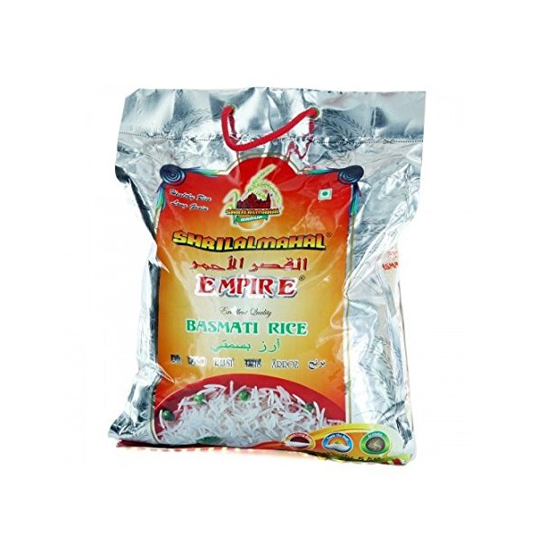 SHRILALMAHAL Empire Basmati Rice (Most Premium), 10 lbs / 180 oz