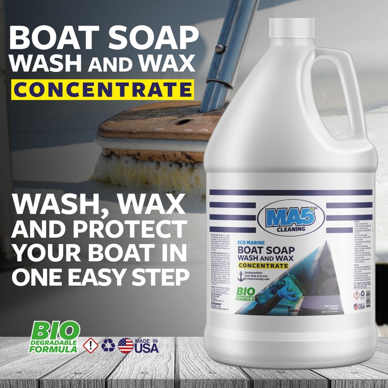 MA5x Eco-Marine Boat Soap Wash and Wax Concentrate | Biodegradable