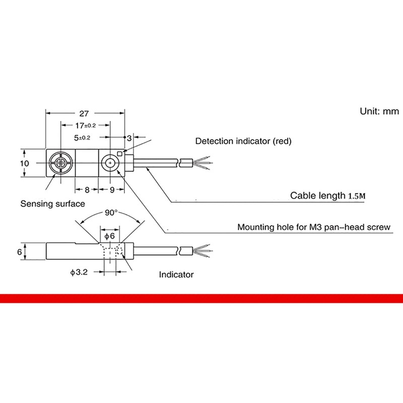 5PCS TL-W3MC1 Proximity Sensor Switch NPN NO 3mm 3wires DC6-36V