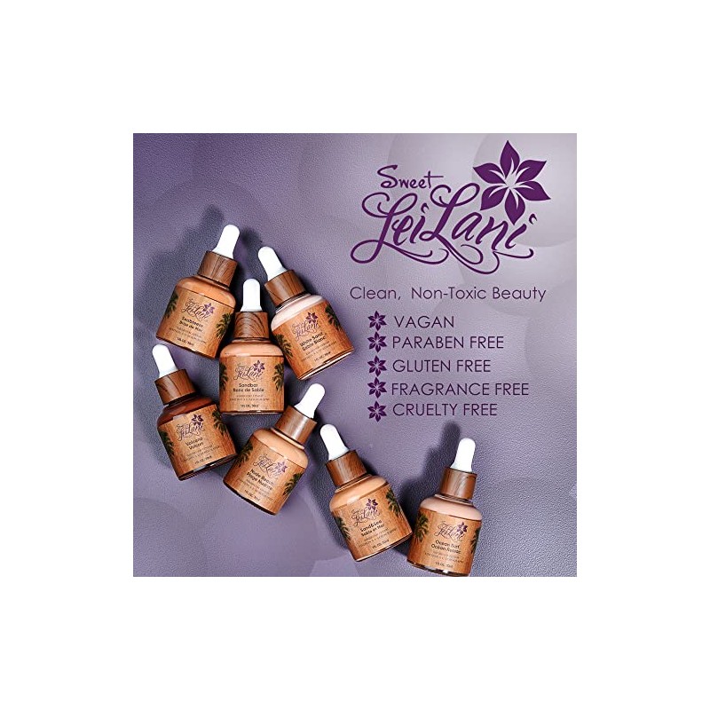 Sweet Leilani Island Goddess Foundation Prep Prime Polvo Cobertura Completa