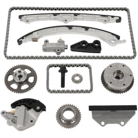 AZHZ Engine Timing Chain Kit W/Guide Sprocket Fits for Acura for ILX 2.4L 2014-2015 for TSX 2.4L 2009-2014 for Honda for Accord 2.4L 2008-2012 Replace 9-0711SA+918-751 S-940 9-5790 9-5572 9-5571