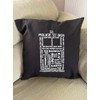 Tardis Black Cushion Cover 50 cm x 50 cm 100%