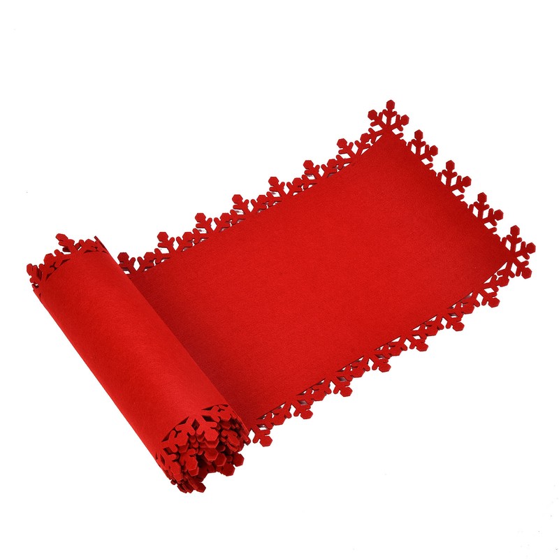 Christmas Table Runner Placemat Heat Protection Water Absorption Felt Table